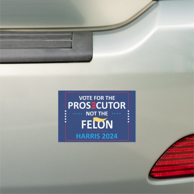 Kamala Harris President 2024 | Prosecutor vs Felon Car Magnet (In Situ)