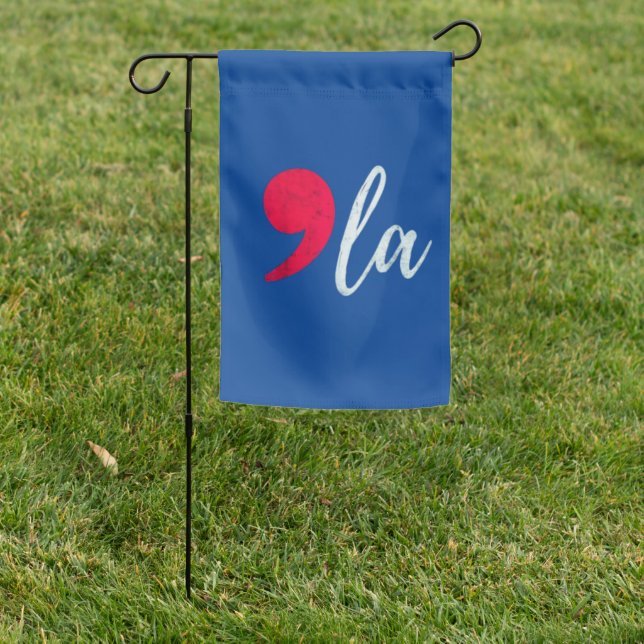 Kamala Harris President Comma La Funny Garden Flag (In SItu)