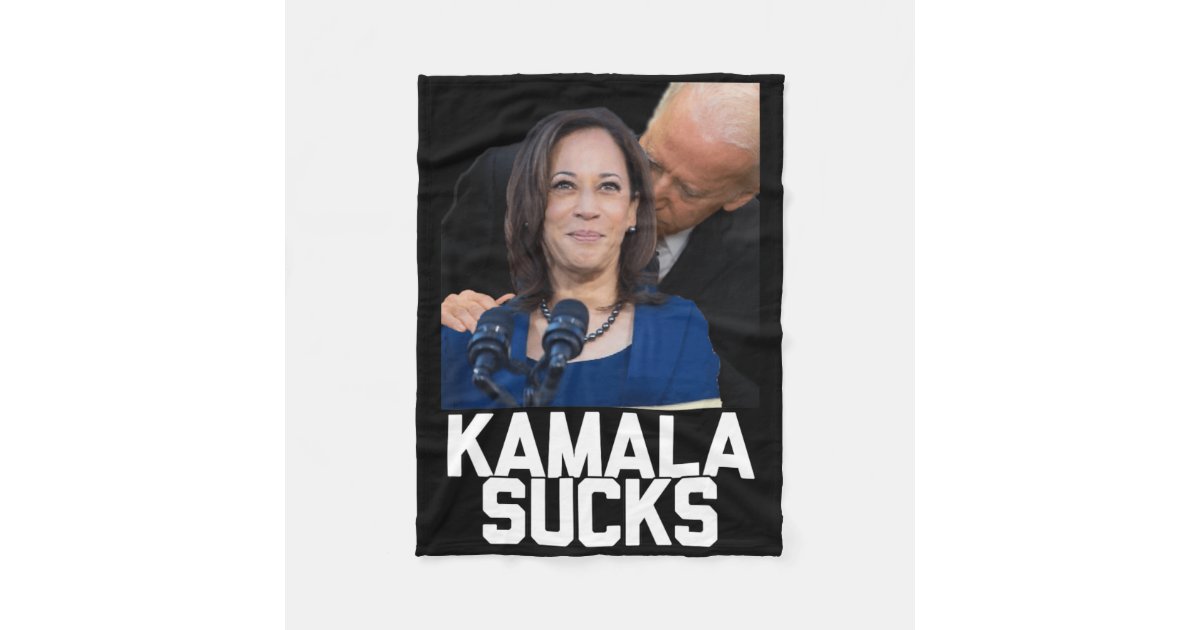 Kamala Harris President Election 2024 Trump Hallow Fleece Blanket Zazzle