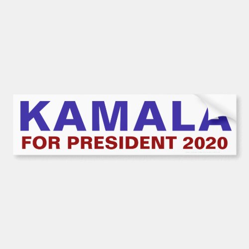 Kamala Harris President Election Democrat 2020 Bumper Sticker