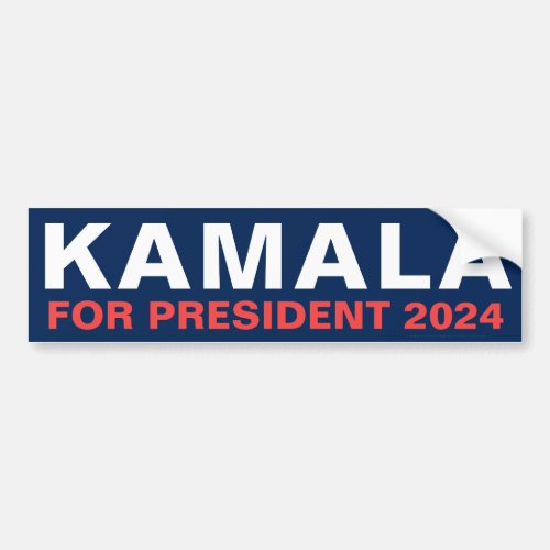 Kamala Harris President Election Democrat 2024 Bumper Sticker