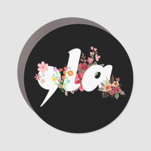 Kamala Harris President Flowers - Comma la Floral Car Magnet