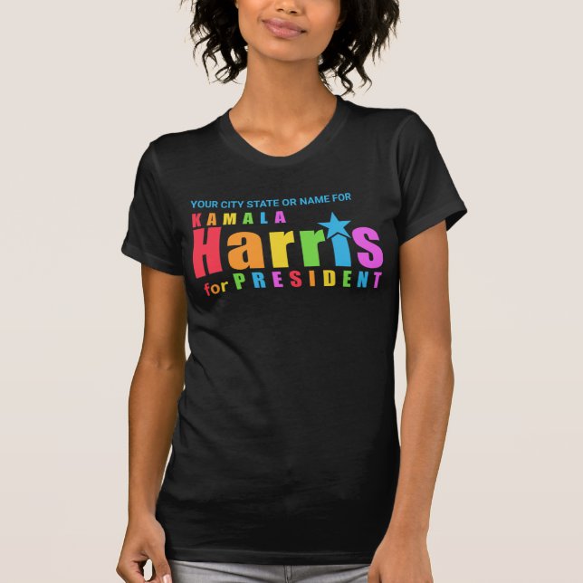 Kamala Harris Pride 2024 Custom Election Feminist T-Shirt (Front)
