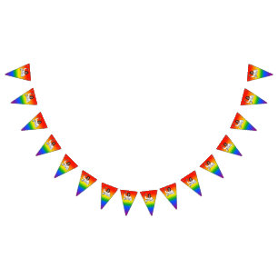 Kamala Harris Pride Bunting Flags