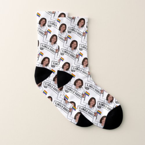 Kamala Harris Pride Socks