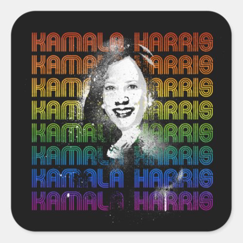 Kamala Harris Pride Square Sticker