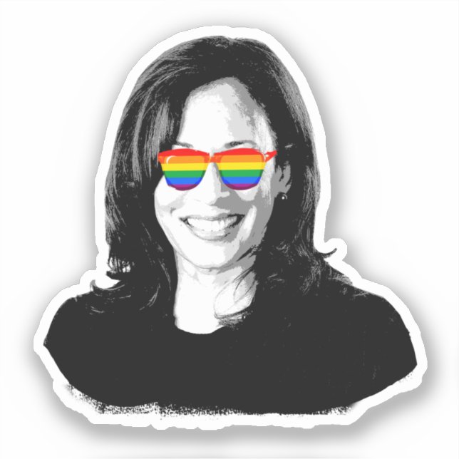 Kamala Harris Pride Sticker (Front)