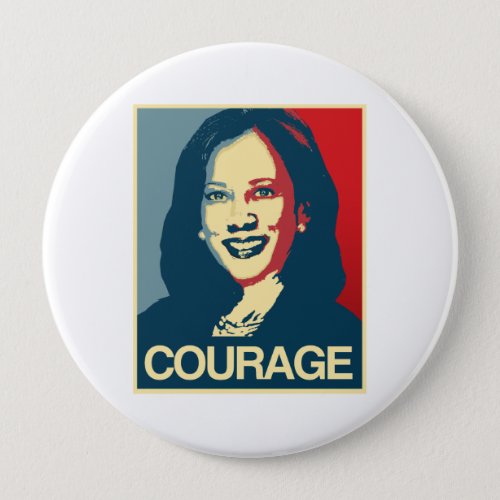 Kamala Harris Propaganda _ COURAGE _ Button