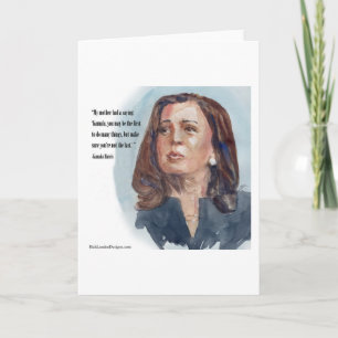 Kamala Harris & Quote Card