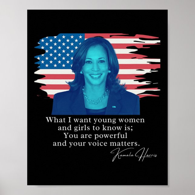 Kamala Harris Quote Tee  Poster (Front)