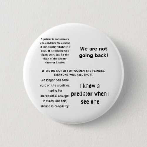 Kamala Harris Quotes Anti Trump Word Cloud  Button