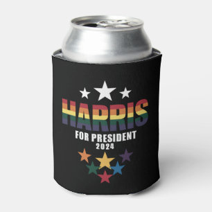 Kamala Harris Rainbow Gay Pride LGBT Election 2024 Can Cooler