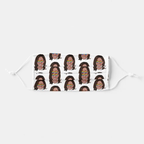 Kamala Harris Rainbow Sunglasses Adult Cloth Face Mask