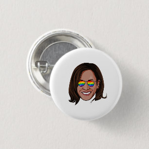 Kamala Harris Rainbow Sunglasses Button