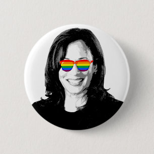 Kamala Harris Rainbow Sunglasses Coffee Mug Button