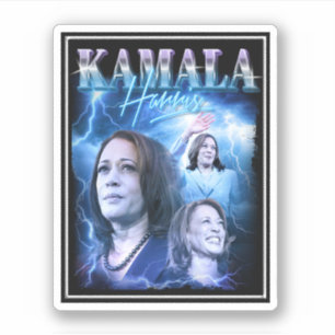 Kamala Harris Retro 90s Style Sticker