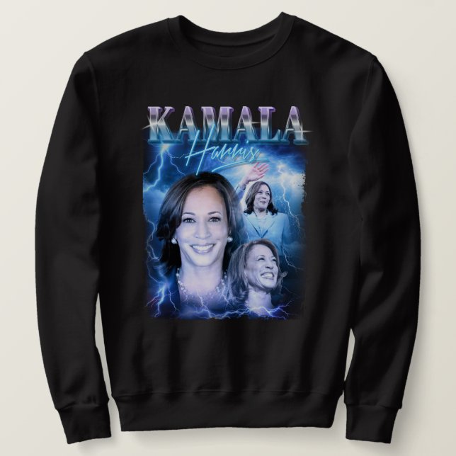 Kamala Harris Retro 90s Style Sweatshirt (Design Front)