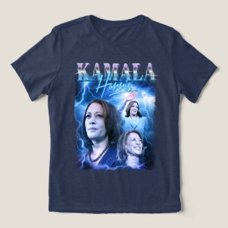 Kamala Harris Retro 90s Style Tri-Blend Shirt