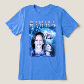 Kamala Harris Retro 90s Style Tri-Blend Shirt