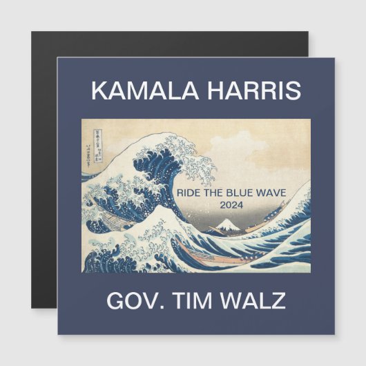 KAMALA HARRIS RIDE THE BLUE WAVE 2024  (Front/Back)