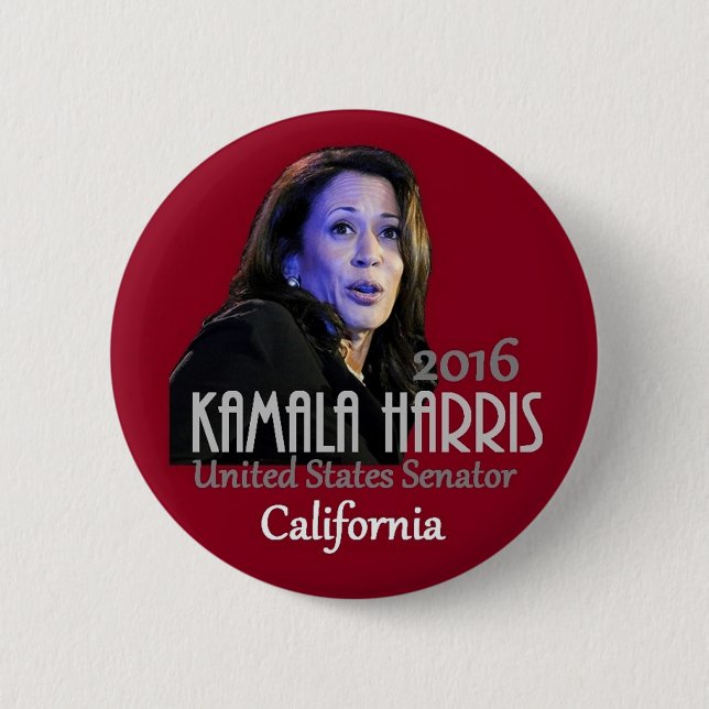 Kamala Harris Senate 2016 Pinback Button (Front)