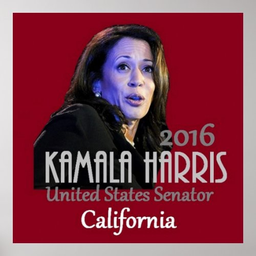 Kamala Harris Senate 2016 Poster
