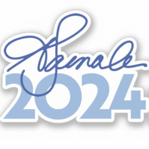 Kamala Harris Signature 2024 Sticker