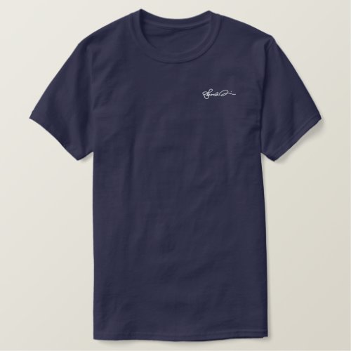 Kamala Harris Signature Embroidered T_Shirt