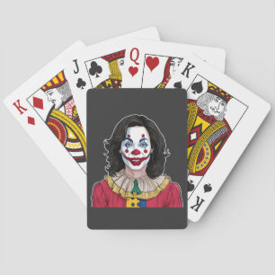 Kamala Harris Spooky Halloween Clown Election 2024 Poker Cards