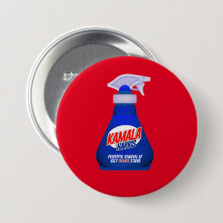 Kamala Harris Spray Away Orange Stains Button