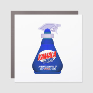 Kamala Harris Spray Away Orange Stains Car Magnet