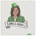 Kamala Harris St. Patrick&#39;s Day Fabric