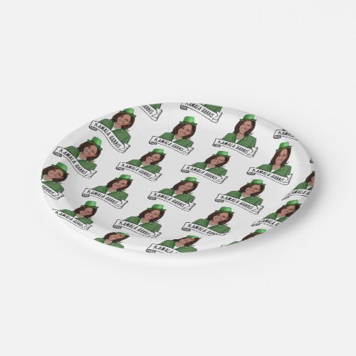 Kamala Harris St Patricks Day Paper Plates