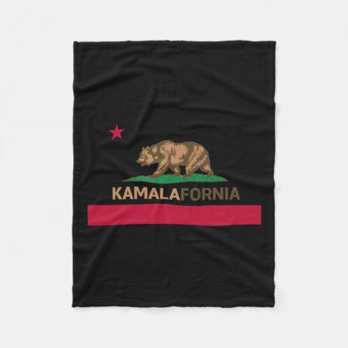 Kamala Harris Supporter California Californian  Fleece Blanket