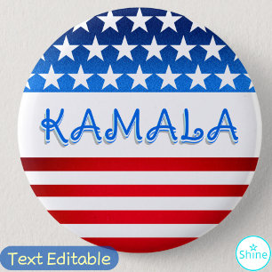 Kamala Harris Supporter Volunteers Democrats SWAG Button