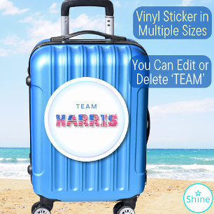 Kamala Harris TEAM HARRIS US Flag Balloon Alphabet Sticker