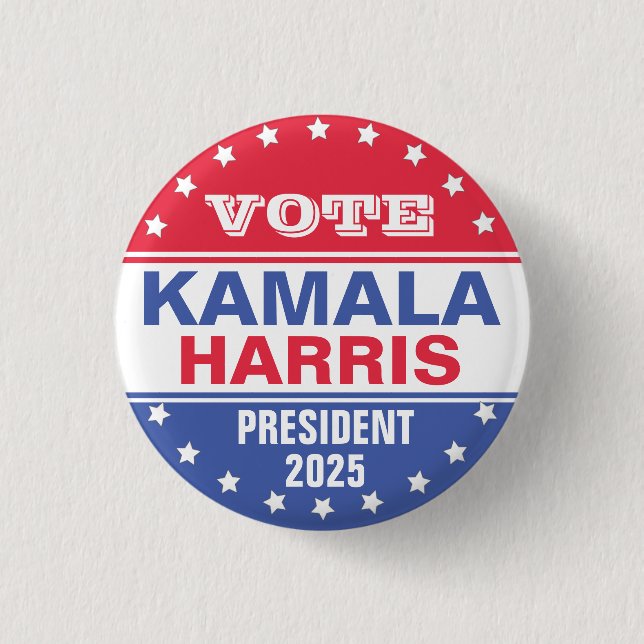 Kamala Harris Template for Elections Button (Front)