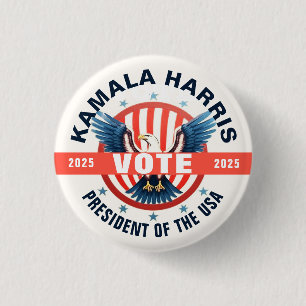 Kamala Harris Template for Elections Button