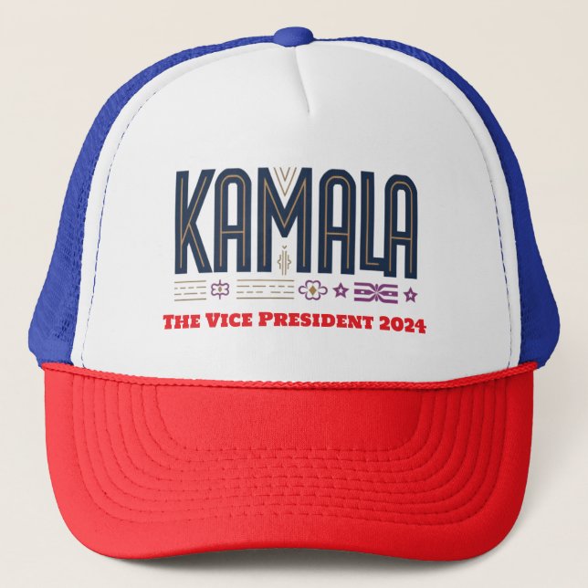 Kamala Harris The Vice President 2024 Trucker Hat (Front)