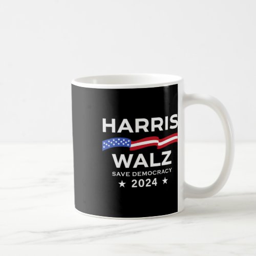 Kamala Harris Tim Waltz 2024 Save Democracy Electi Coffee Mug