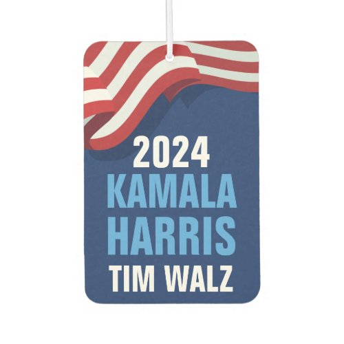 Kamala Harris Tim Walz 2024 Blue Democrat Air Freshener