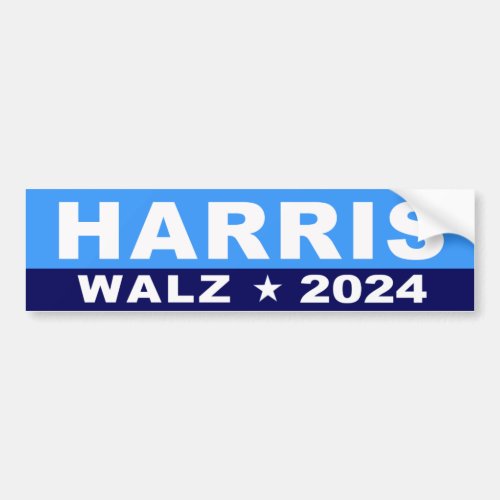 Kamala Harris Tim Walz 2024  Bumper Sticker