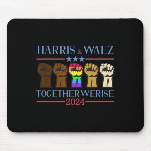 Kamala Harris Tim Walz 2024 Election Lgbt Harris W Mouse Pad