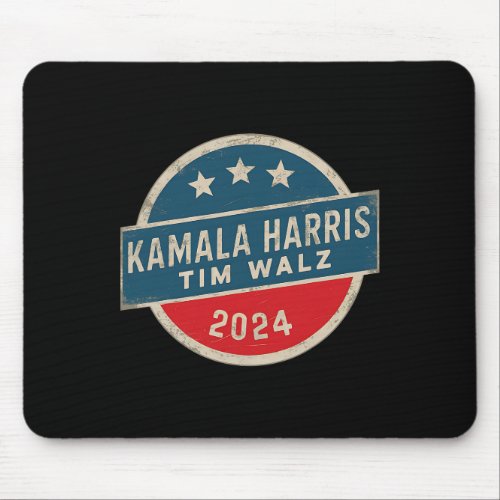 Kamala Harris Tim Walz 2024 For President Election Mouse Pad