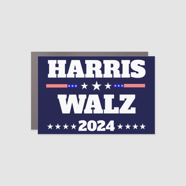 Kamala Harris Tim Walz 2024 US President Campaign Car Magnet (Front)