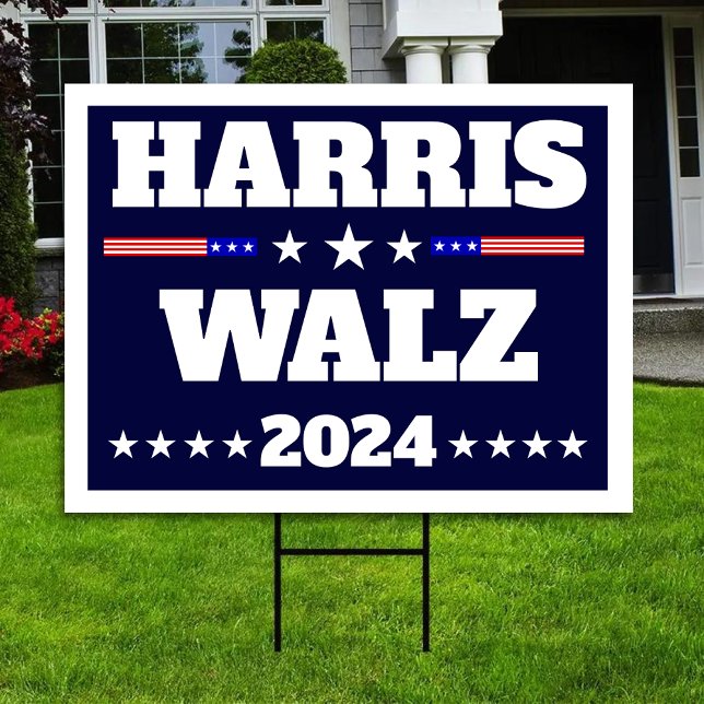 Kamala Harris Tim Walz 2024 US President Campaign Sign (Creator Uploaded)