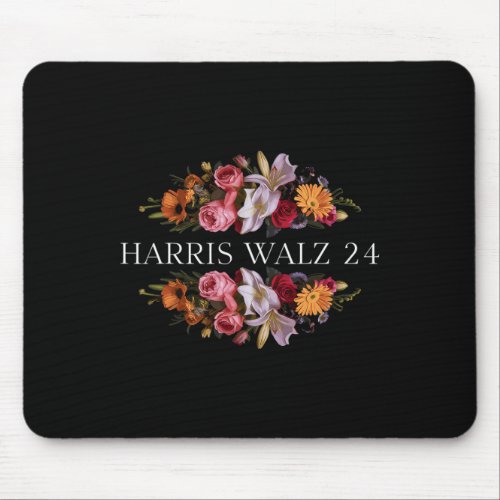 Kamala Harris Tim Walz 24 Women Girls  Mouse Pad