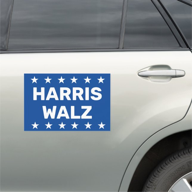 Kamala Harris Tim Walz  Car Magnet (In Situ)