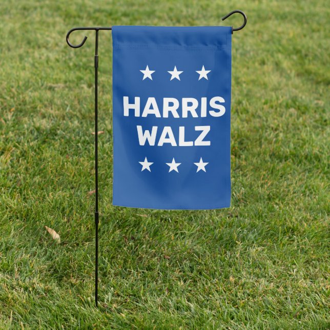 Kamala Harris Tim Walz  Garden Flag (In SItu)
