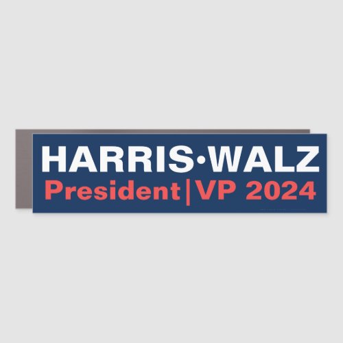 Kamala Harris Tim Walz President  Vice Pres 2024 Car Magnet